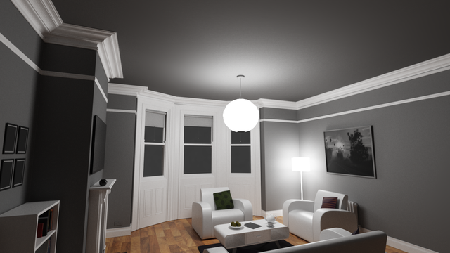 GS-ID indoor lighting estimation result