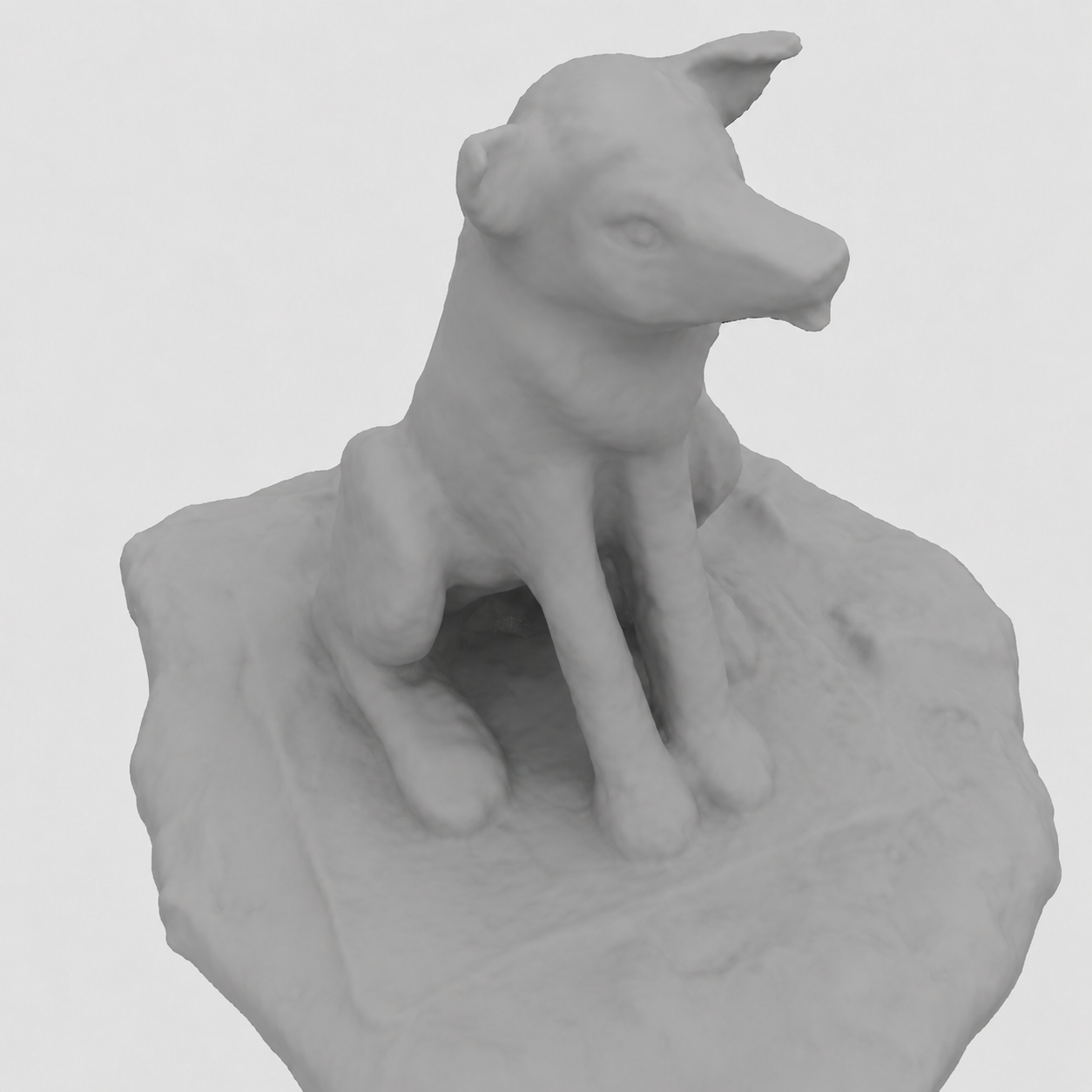 BlendedMVS dog NoPose-NeuS result