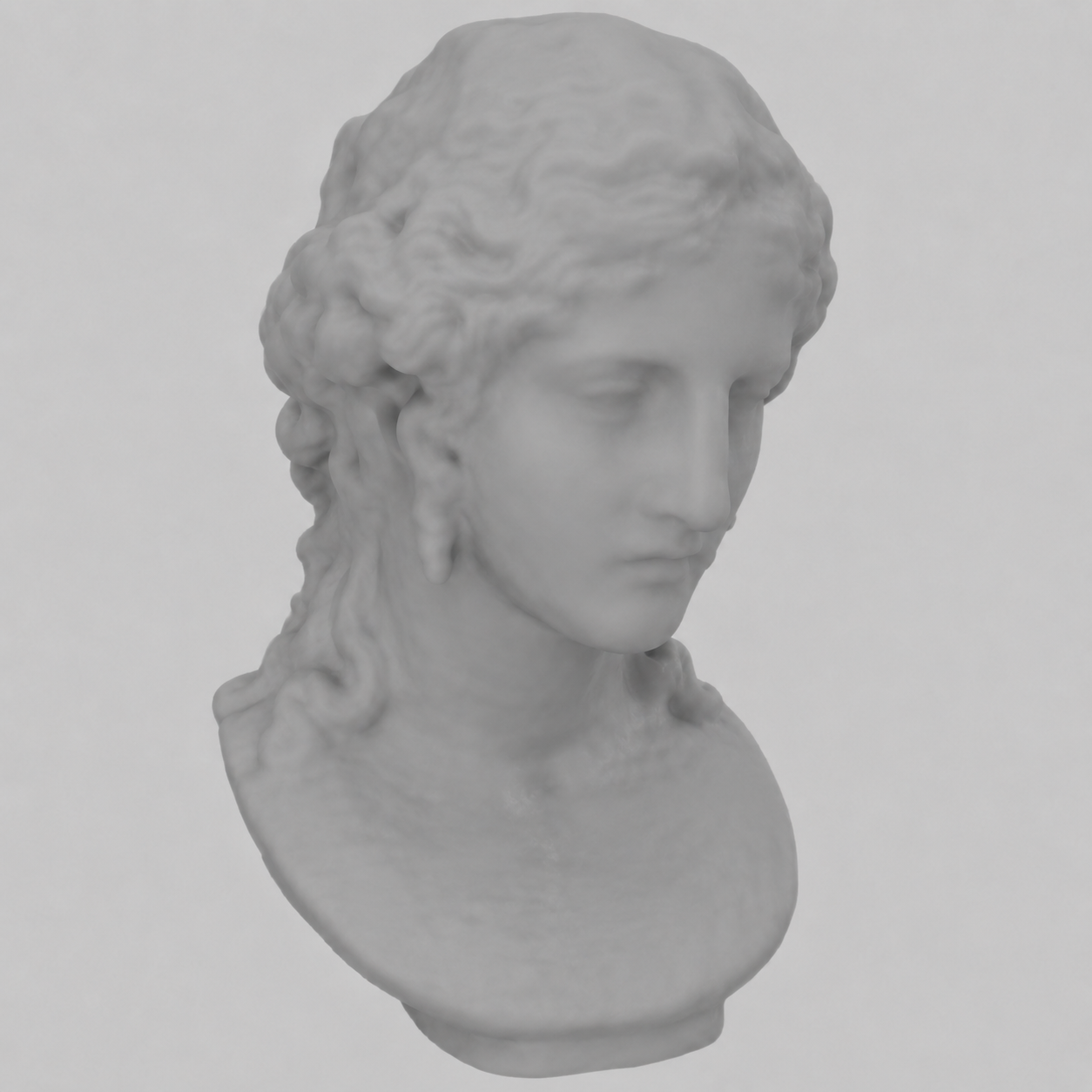 BlendedMVS sculpture NoPose-NeuS result