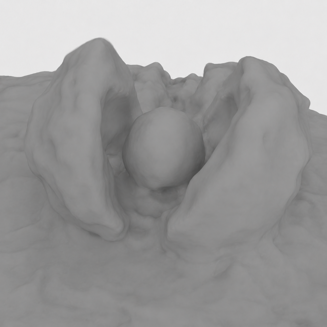 BlendedMVS stone NoPose-NeuS result